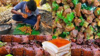 கிராமத்து முறையில் சுவையான பன்றி கறி வருவல் |1KG Super Tasty Pork Curry Fry  |uttraarVillagecooking