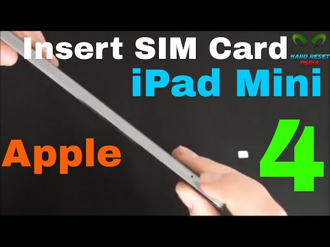 Apple iPad Mini 4 Insert the SIM card