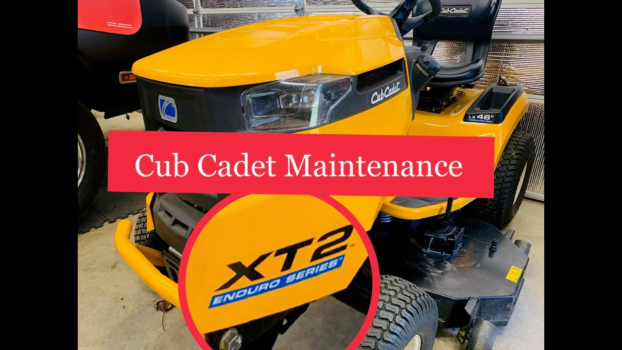 Cub Cadet XT2 riding mower maintenance - YouTube