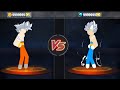 Stickman Warriors - Goku Ultra Instinct Vs Vegeta Ultra Instinct