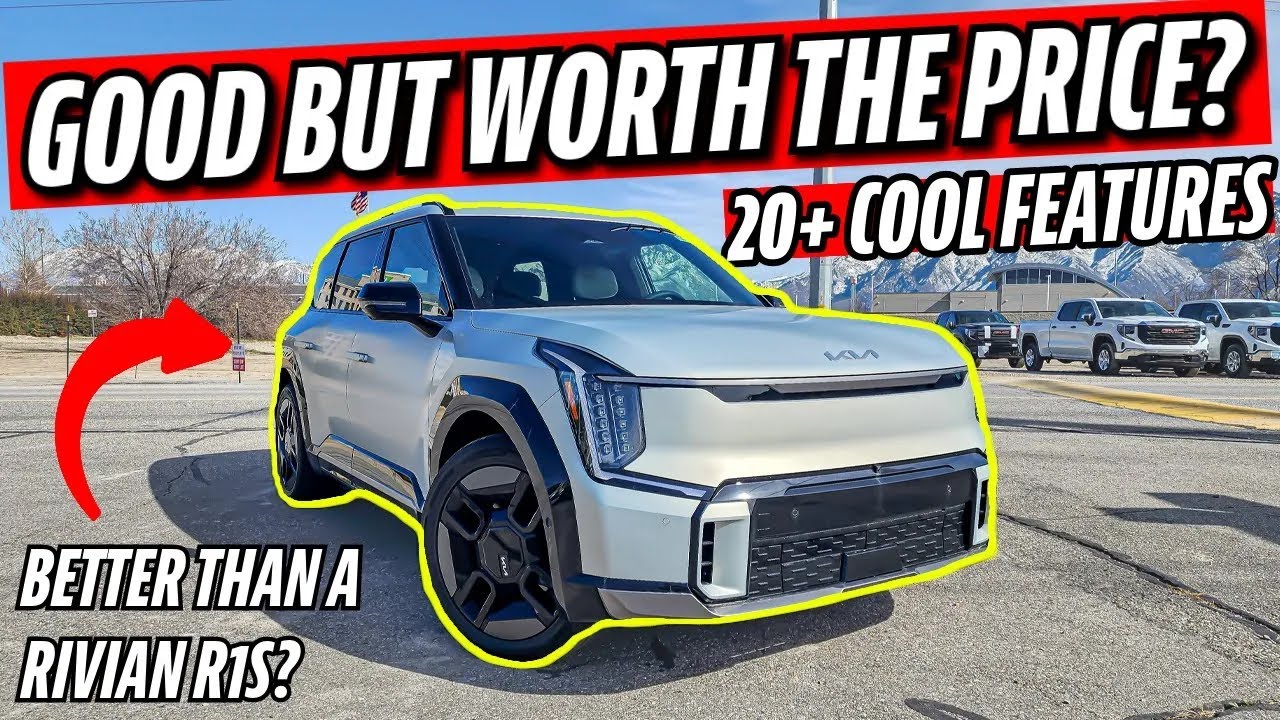 Is the 2024 KIA EV9 BETTER than a RIVIAN R1S?! 20+ COOL and INTERESTING ...