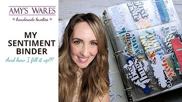 YOU ASKED FOR IT! My Sentiment Binder and How I fill it!