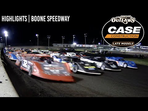 World of Outlaws CASE Late Models | The Hawkeye 50 | Boone Speedway | August 1st | HIGHLIGHTS