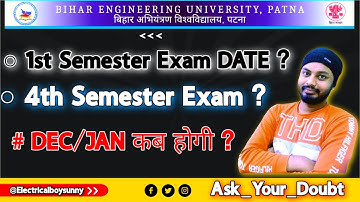 BEU Patna B.tech 1st & 4th SemesterExam 2025 #beupatna #beupatnaexam