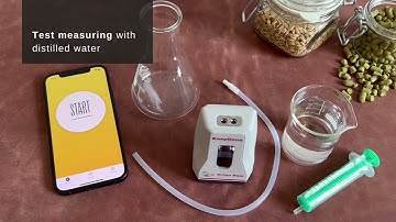 How to perform a test measurement with EasyDens Digital Density Meter