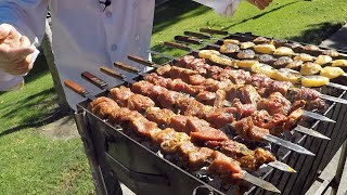 Шашлык из Говядины на мангале Shish Kabob