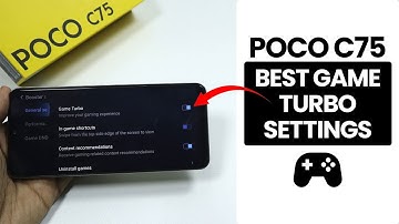 (Get 60FPS) Best Game Turbo Settings in Poco C75 ✅💥