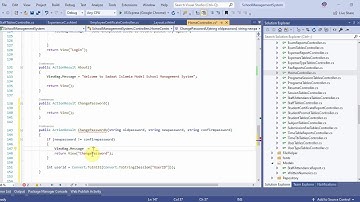 School Management System Part 120 Password Change Form in C# C Sharp ASP NET MVC