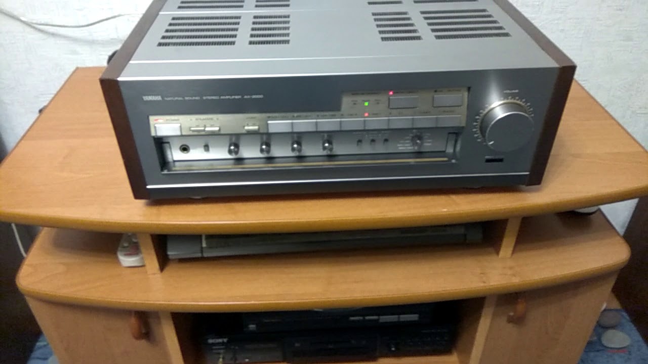 Работа Yamaha AX-2000 - YouTube