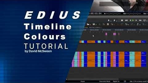 Edius Timeline Colour tutorial