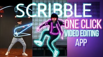 One Click Video Editing App || Vfx Dance Scribble || VFX Effect,Neon Effect, Scribble Animation