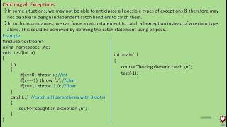 9. Catching all Exceptions