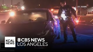 Self-driving Tesla crashes into police cruiser in Fullerton