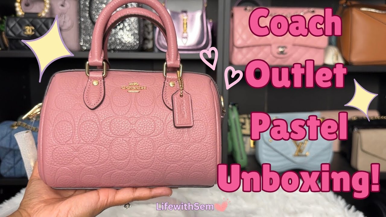 💗💜🩷Coach Outlet Pastel Unboxing & chit chat💬 