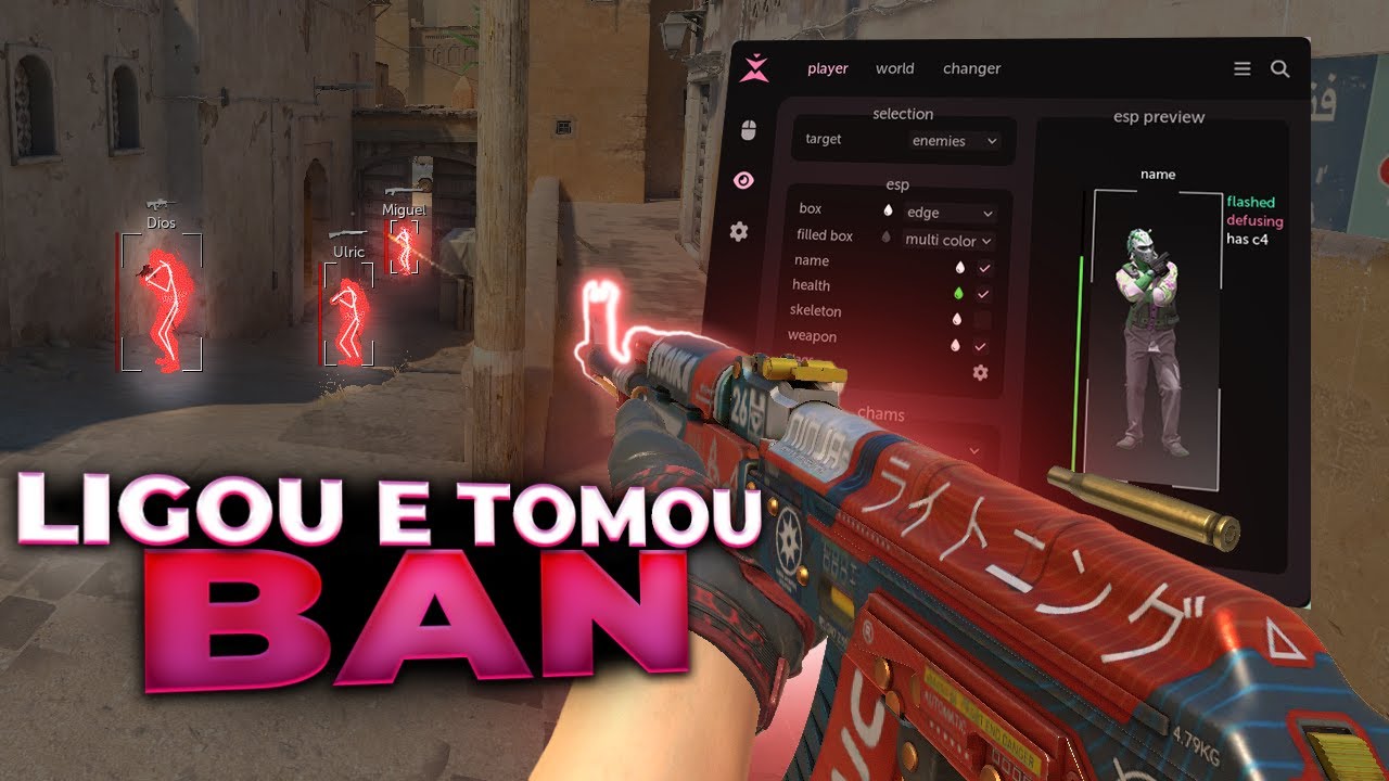 Cai em um HvH no PREMIER e meu inimigo TOMOU BAN no meio da partida - CS2 Legit Hacking (impact.pm)
