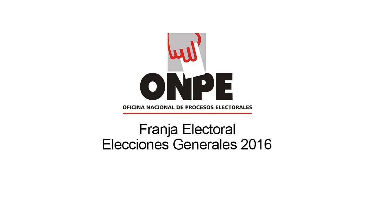 Elecciones Generales Perú 2016 - Franja Electoral