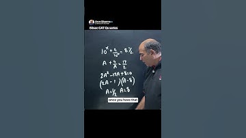 Solve a CAT Question on Algebra like a Topper in 60 seconds with Arun Sharma  Day 101