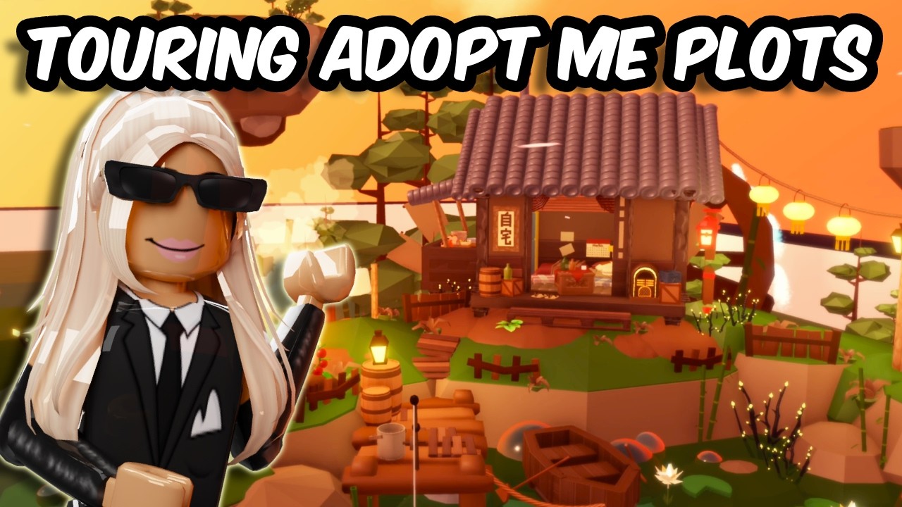 TOURING THE RICHEST PLOTS ON ADOPT ME...