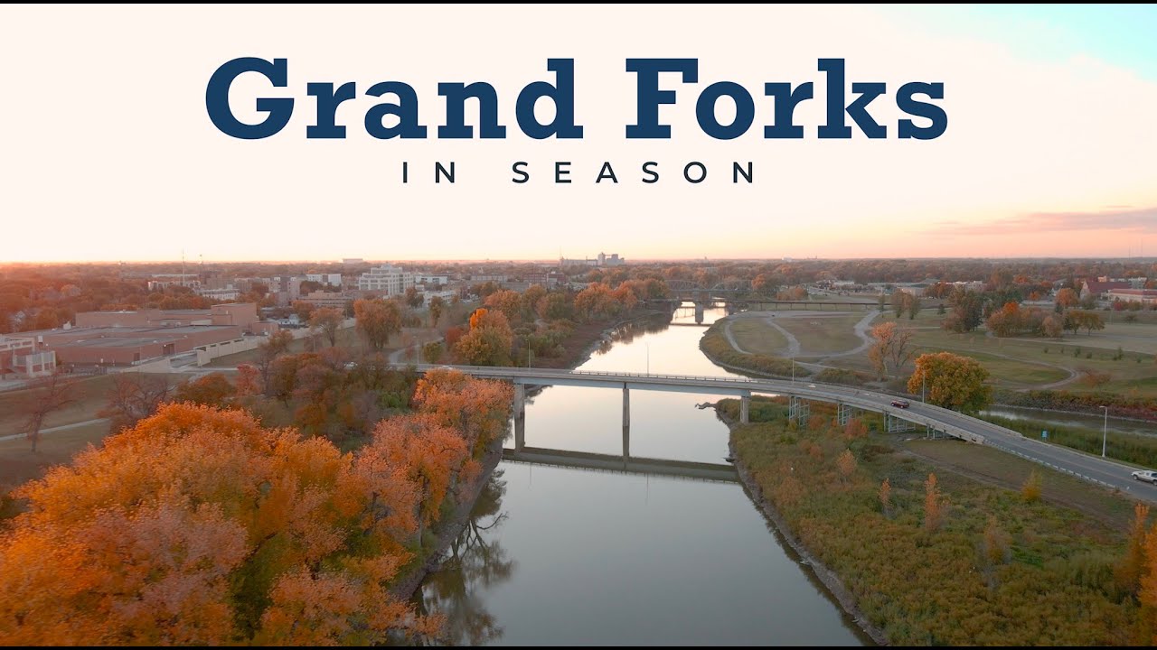 Grand Forks In Season 4k Cinematic Drone Video in Grand Forks, North