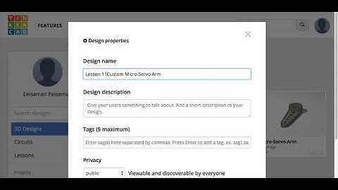 Renaming TinkerCAD Designs