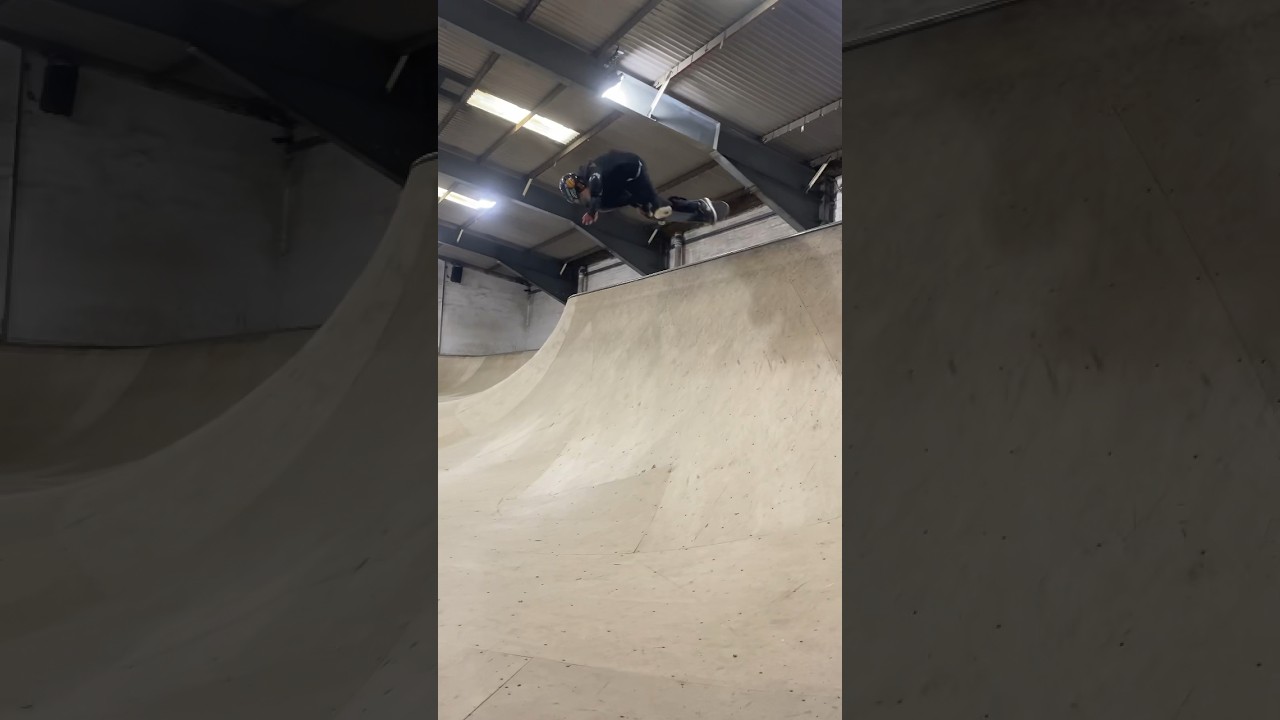 Back side air at the loading bay skate park 