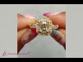 Art deco emerald cut diamond engagement ring in gold fd9760emr fascinating diamonds