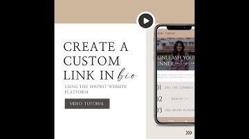 Create A Custom Link In Bio (Using Showit)