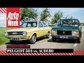 Peugeot 304 vs Audi 80 - AutoWeek Classics Dubbeltest