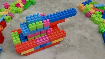 Satisfying DIY Military tank ASMR Building Blocks/block game/ Lego #asmr#asmrsounds#buildingblocks