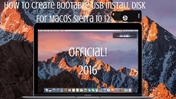 How To Create Bootable Usb Install Disk for Macos Sierra 10.12! (2016)