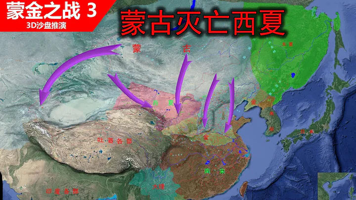 【3D沙盘推演蒙古灭西夏】蒙古20万骑兵灭亡200多万人口的西夏，全民皆兵的党项族几乎灭族（信息素原创制作）蒙金3 - 天天要闻