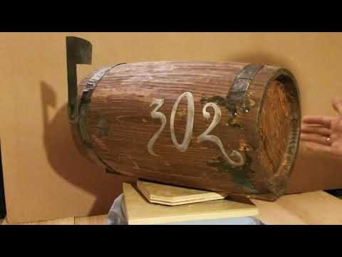 Hobbit Mailbox (Rustic Barrel-Shaped Mailbox)