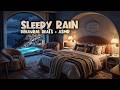 Sleep Instantly 🇬🇷 Santorini Rain Hotel • 1 Hz Delta Waves (8D ASMR)