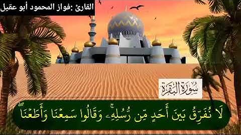 سورةالبقرةجزء٣صقحة49 والأخيرة بصوت القارئ فواز المحمود💚أبو عقيل💚