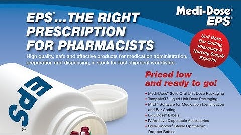 Medi Dose / EPS   The Right Prescription for Pharmacists