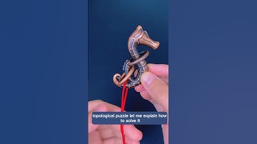 How to remove the red string on Seahorse Lock /brain teaser 62#shorts
