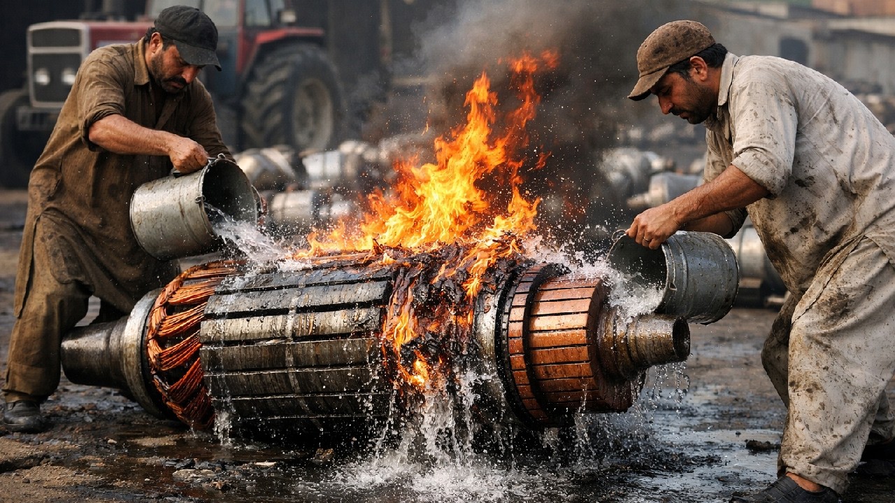 Rewinding An Old Tractor Starter Motor Armature