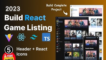 #5 Build Game Listing app with React Js, Tailwind CSS, Vite : Header