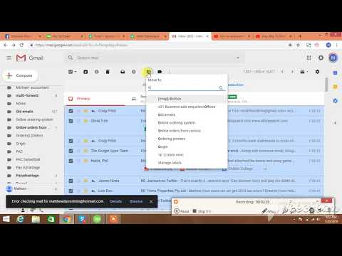 How to Move Emails to Folder  in Bulk - Gmail Emails transfer