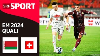 Belarus - Schweiz | Highlights - EM-Qualifikation 2024 | SRF Sport