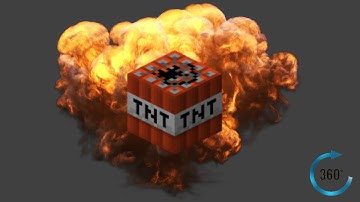 minecraft tnt explosion (slowmo, 360 degrees)