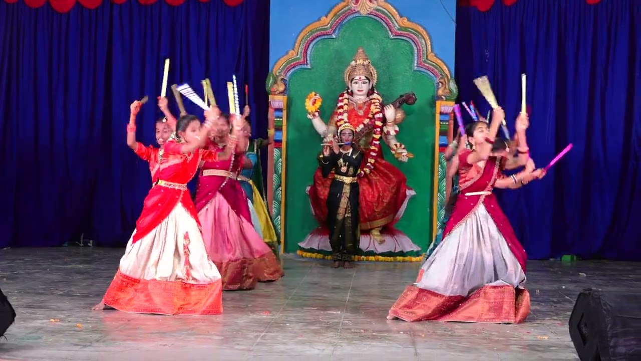 Vardhana School Annual Day 2025 - 8th Class Girls - Kolattam Performance