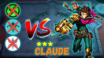 How to Win VS ELEMENTALIST, NECROKEEP and NORTHERN VALE Synergy Combo Using 3 STARS CLAUDE