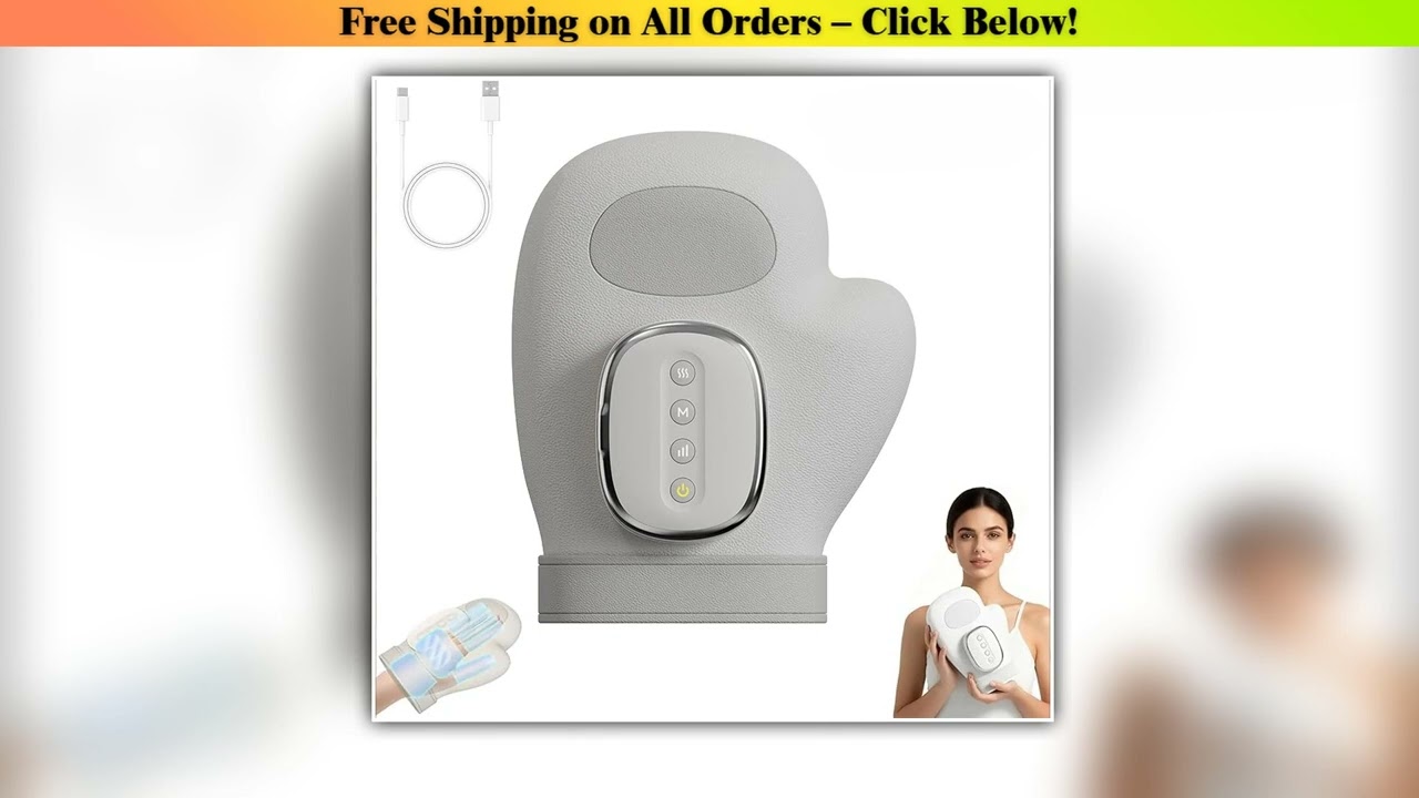 Portable Wireless Mini Finger Joint Electric Hand Massager Palm Wrist Joint Heating with Air