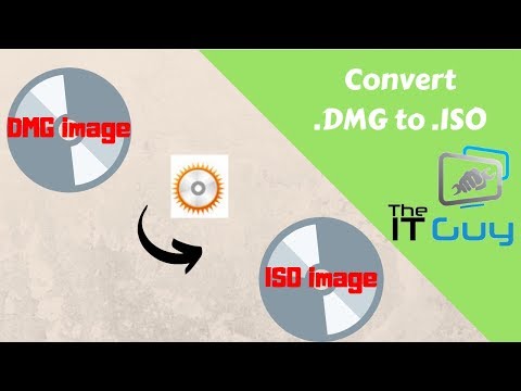 How to Convert a DMG file to an ISO file