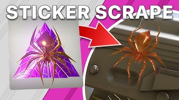 Gold Web (Foil) | Sticker Scrape Example