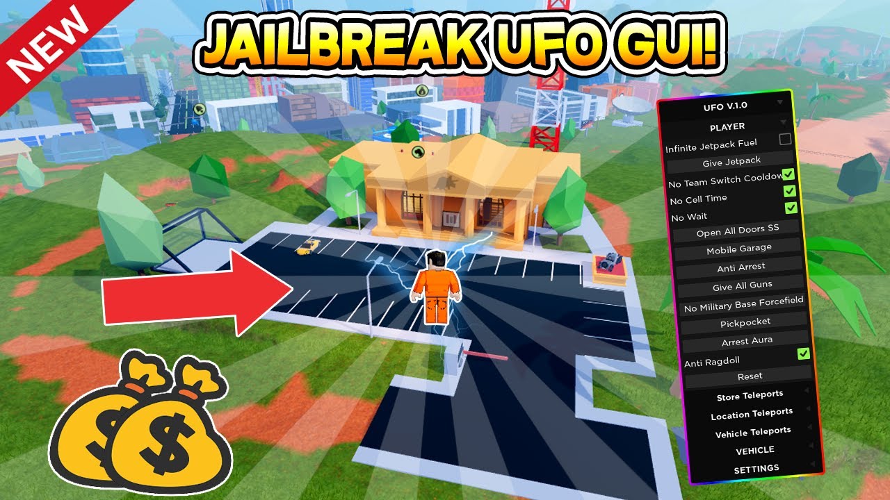 New Epic Ufo Jailbreak Gui Hack Script Roblox Youtube - roblox script no reset