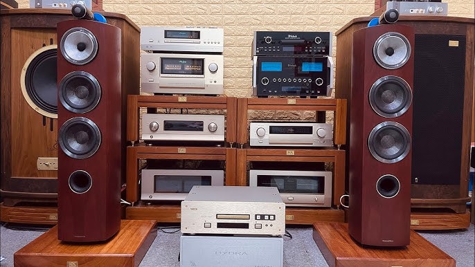 B&W 804D3 treble kim cương. Ghép amply Accuphase E-800 + DP-600 ...
