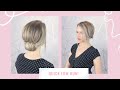 How to do a QUICK low bun for FINE/THIN hair🤍