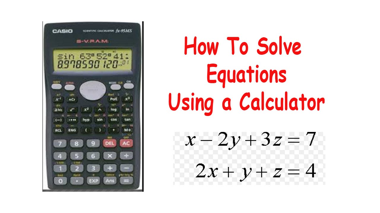 calculator math problem solver